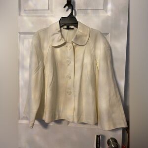 Briggs New York Cream short Pea Coat